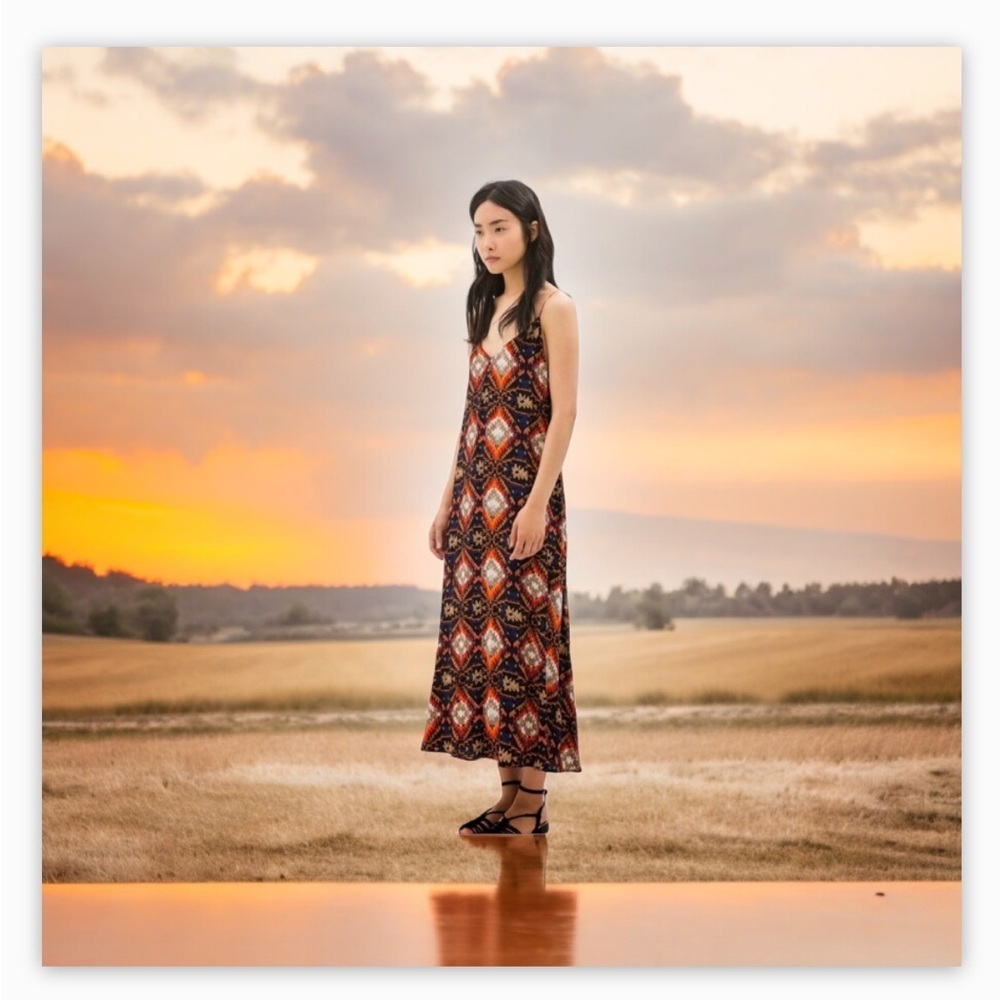 ZARA Tribal Print Open Back Slit Maxi Dress
SIZE M-NWOT -😍 Beautiful!!​​​ - Picture 8 of 16